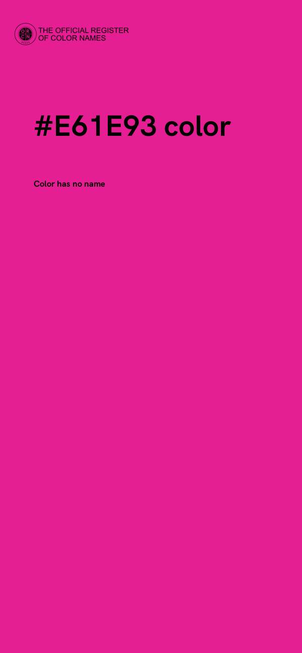 #E61E93 color image