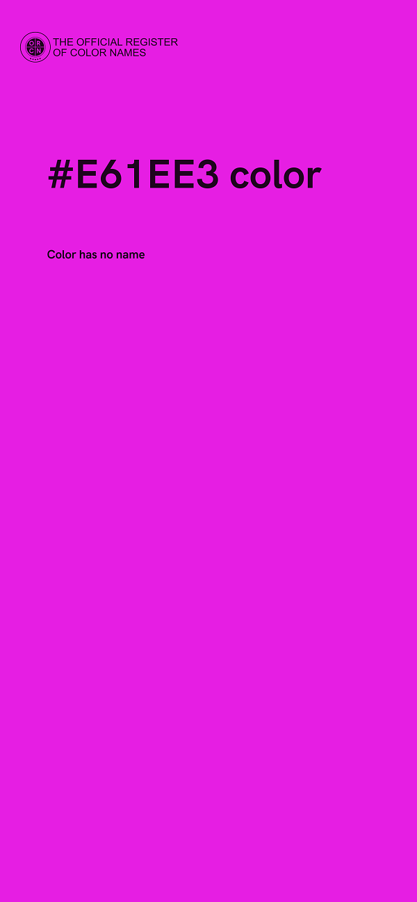 #E61EE3 color image