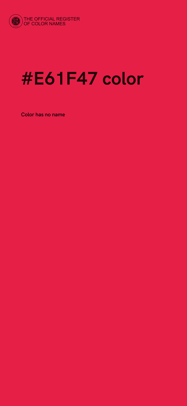 #E61F47 color image