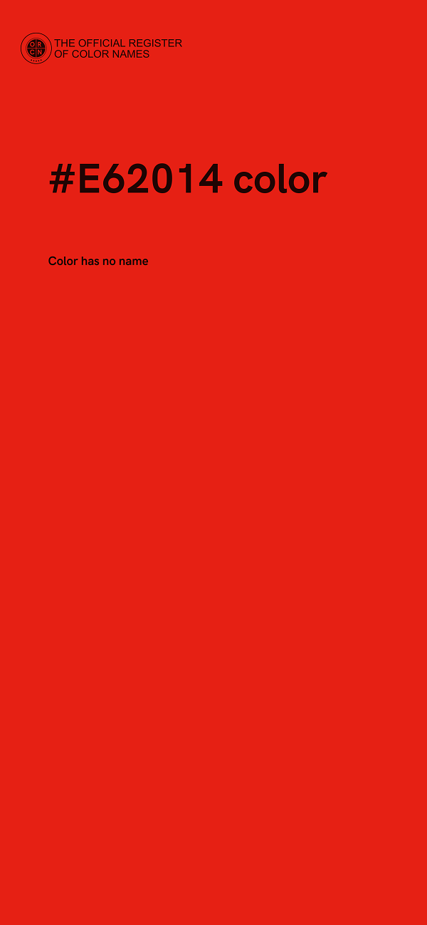 #E62014 color image