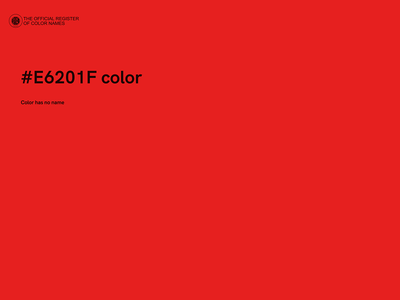 #E6201F color image