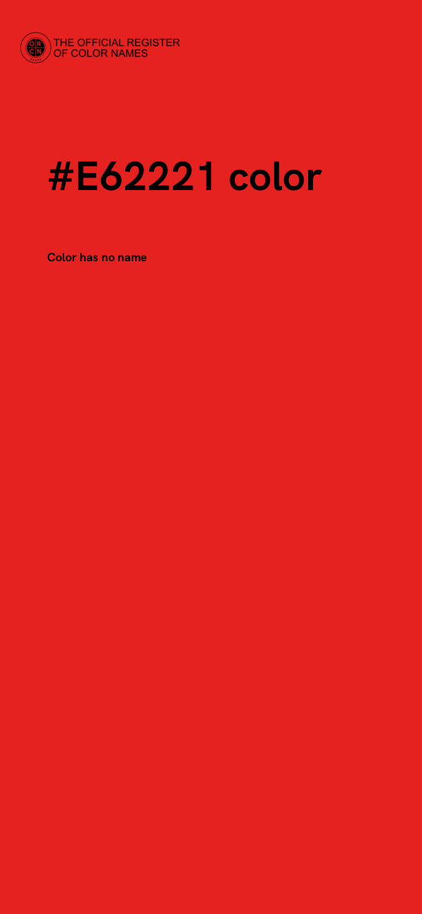 #E62221 color image