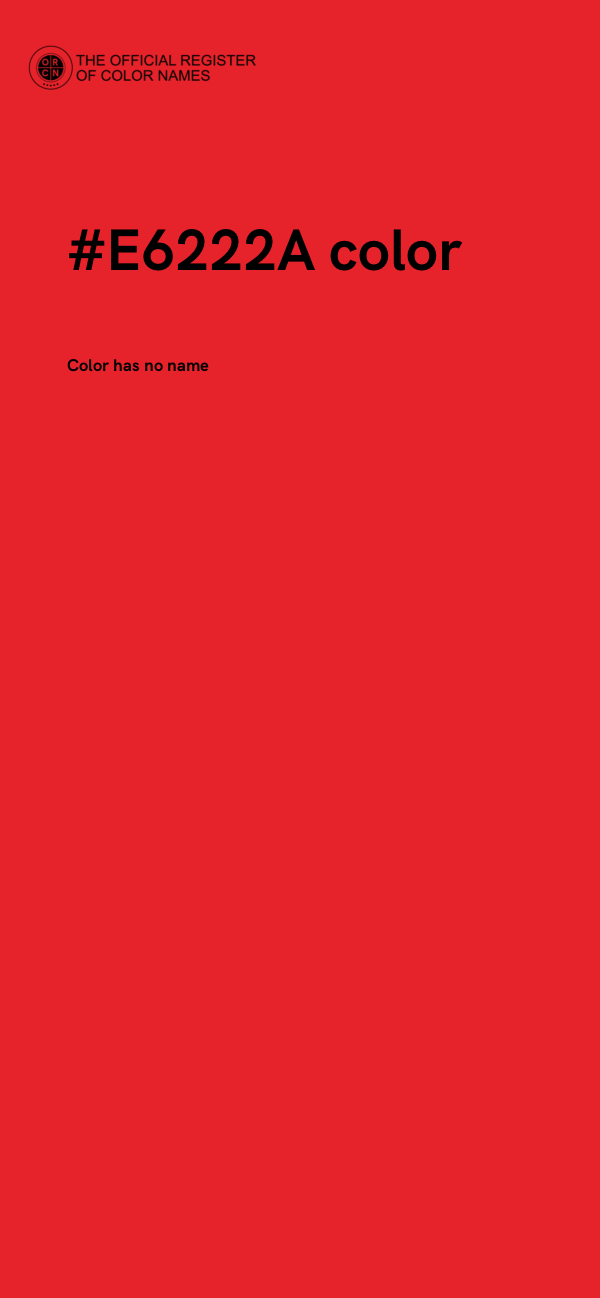 #E6222A color image