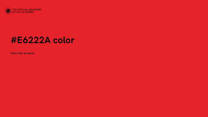 #E6222A color image