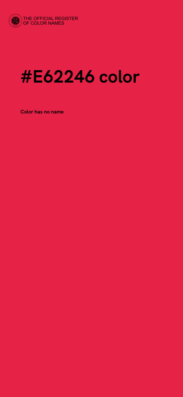 #E62246 color image