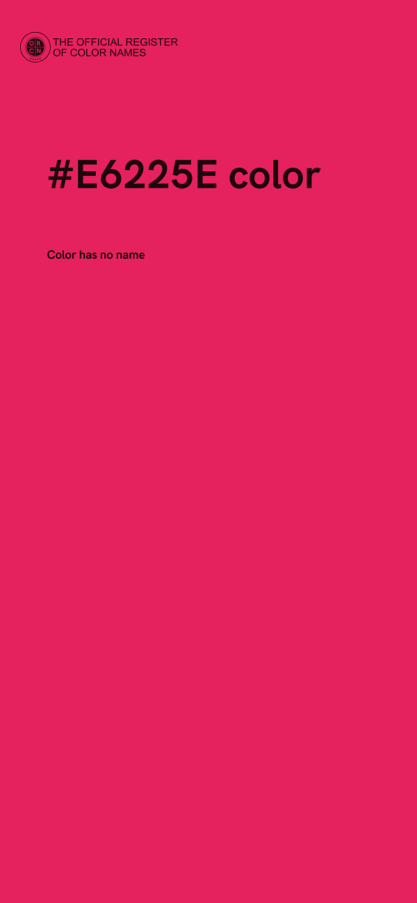 #E6225E color image