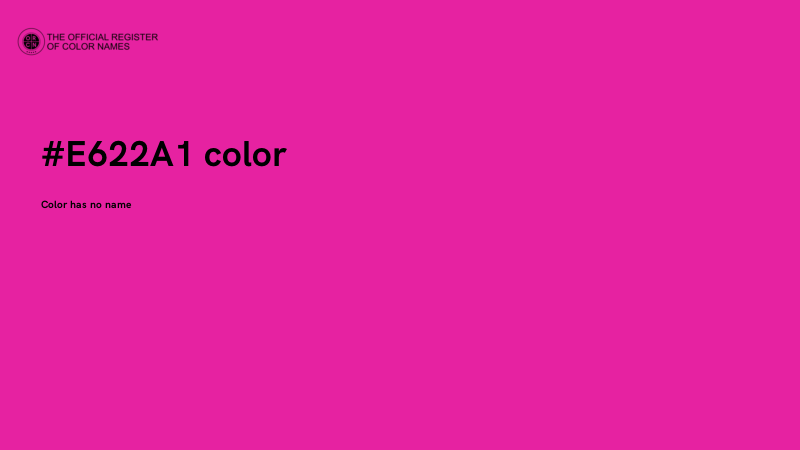 #E622A1 color image