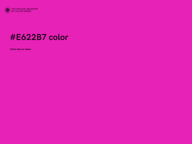 #E622B7 color image