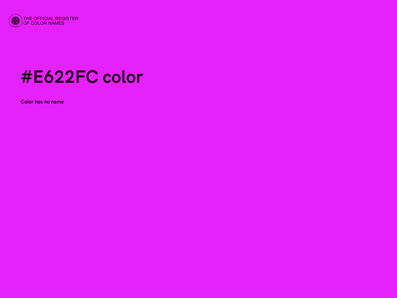 #E622FC color image