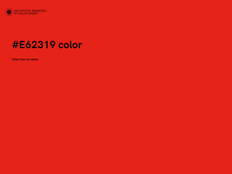 #E62319 color image