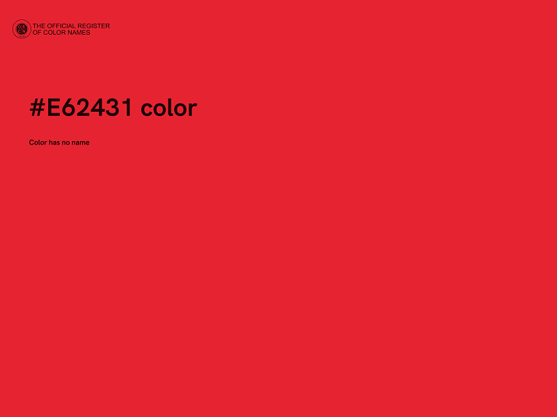 #E62431 color image