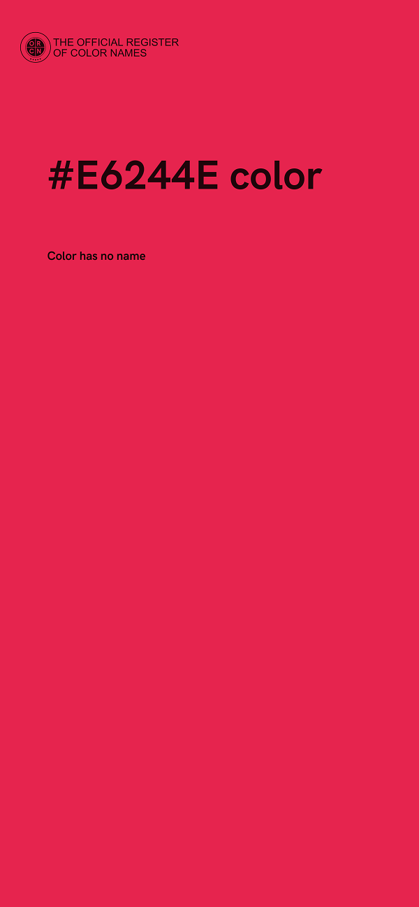 #E6244E color image
