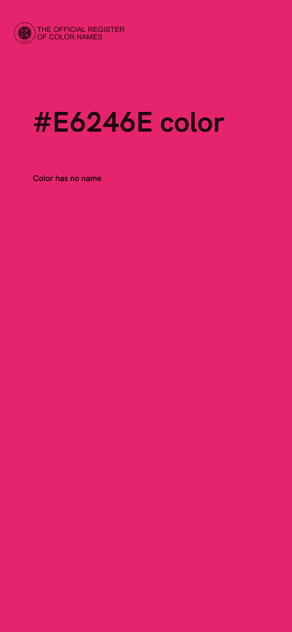 #E6246E color image