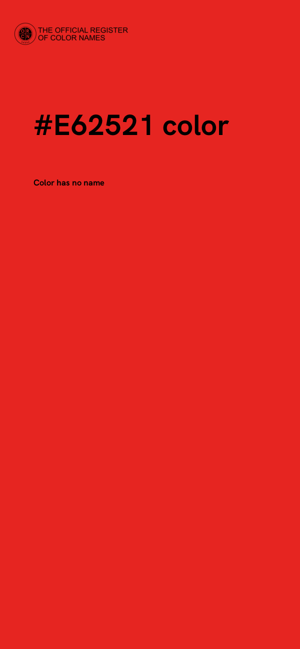 #E62521 color image