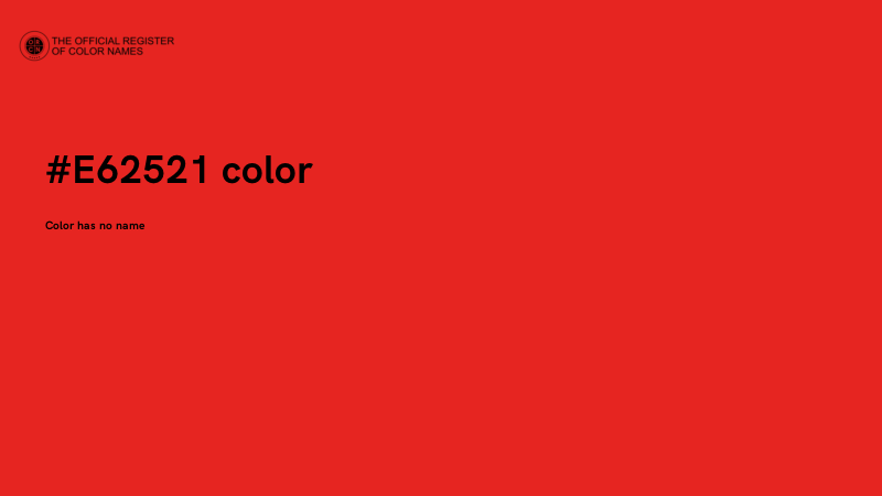 #E62521 color image