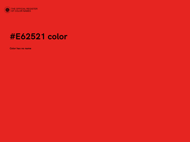 #E62521 color image