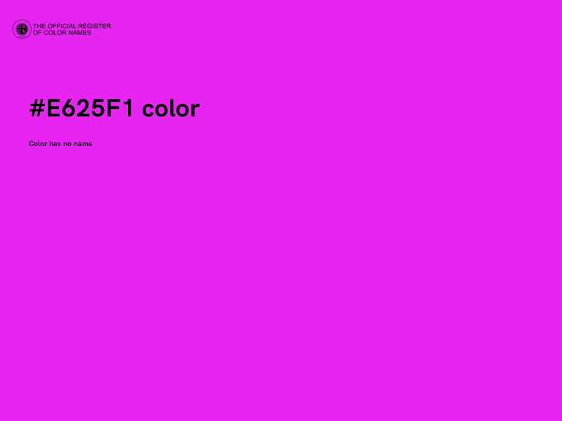 #E625F1 color image