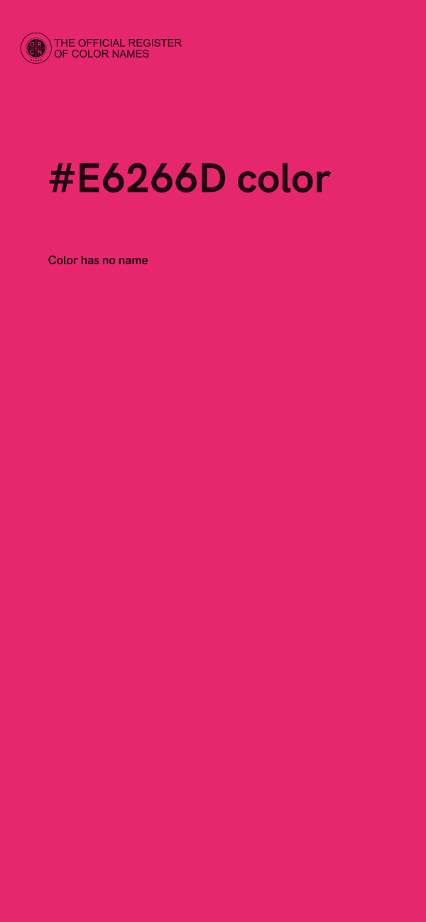 #E6266D color image