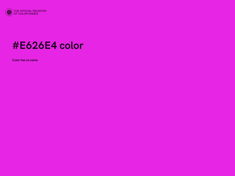 #E626E4 color image