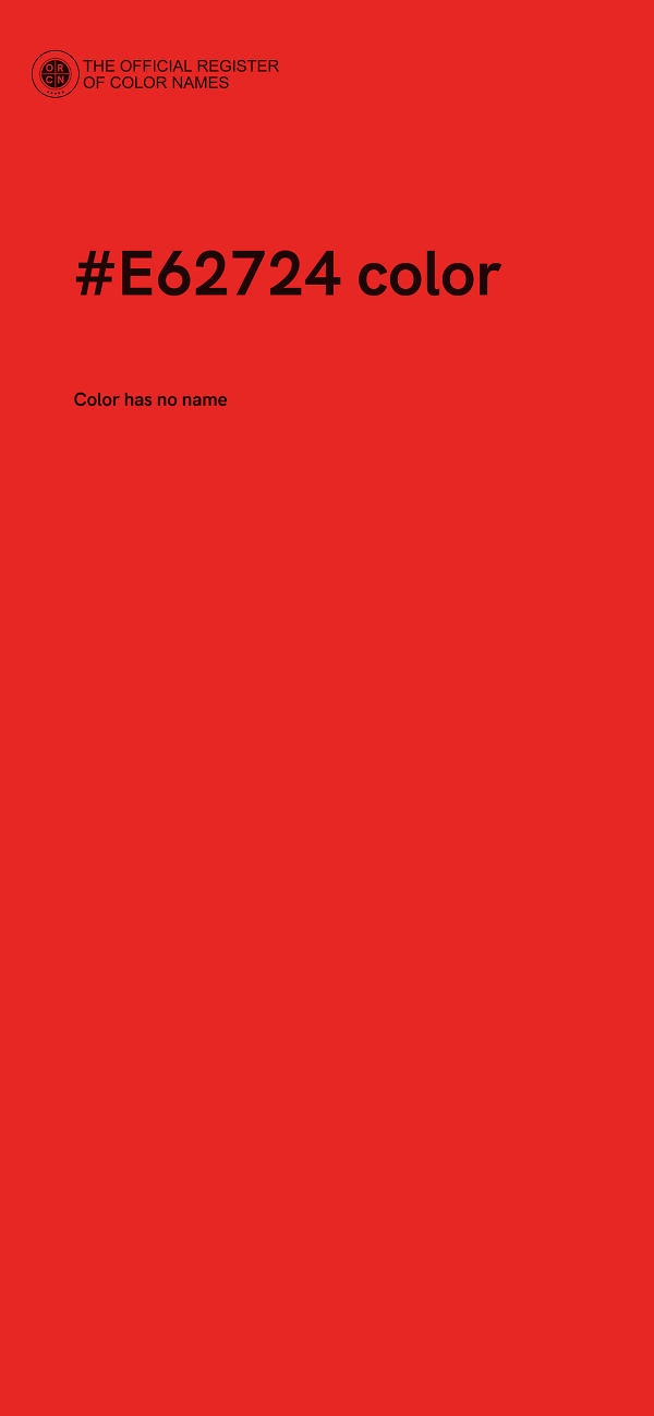#E62724 color image