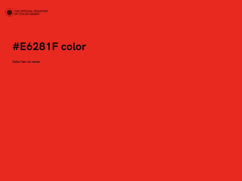 #E6281F color image