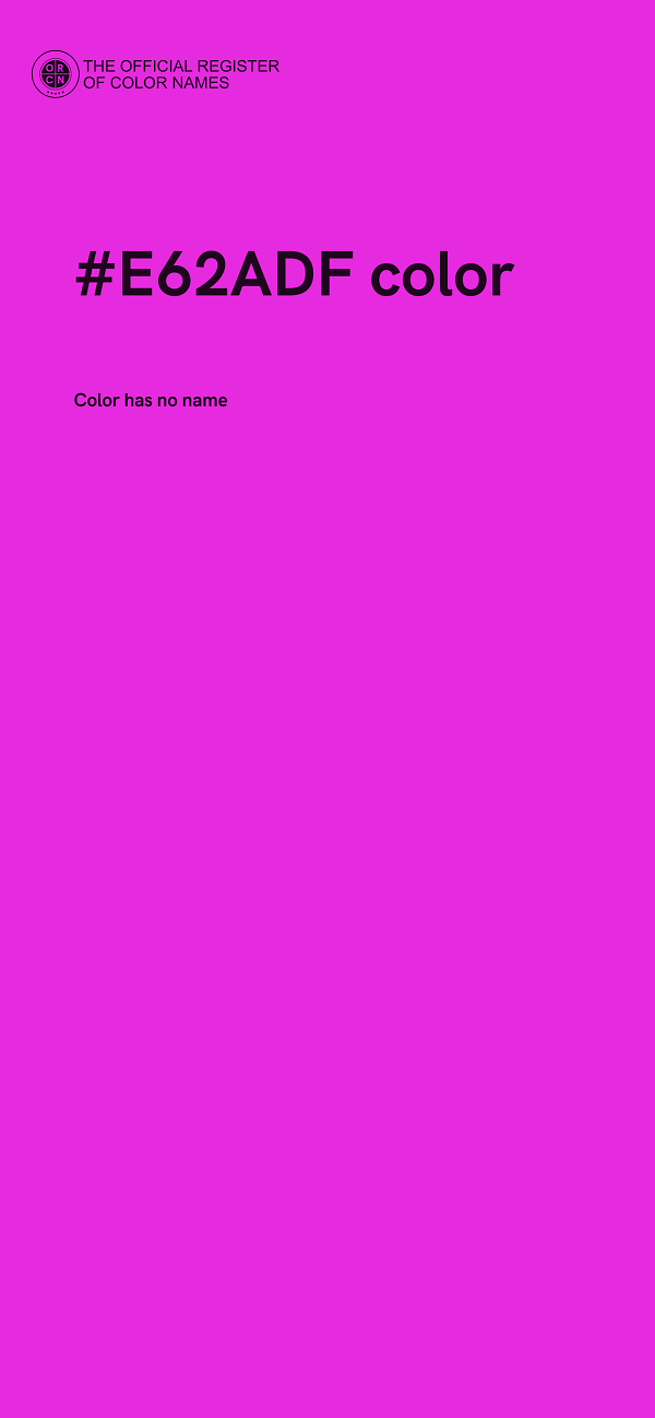#E62ADF color image