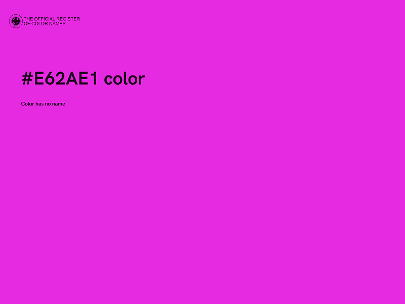 #E62AE1 color image