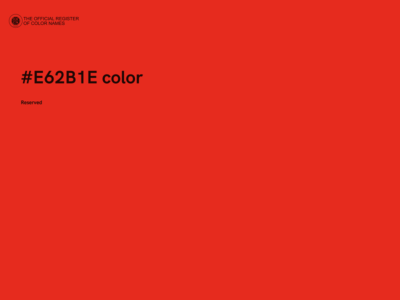 #E62B1E color image