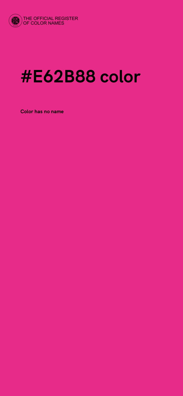 #E62B88 color image