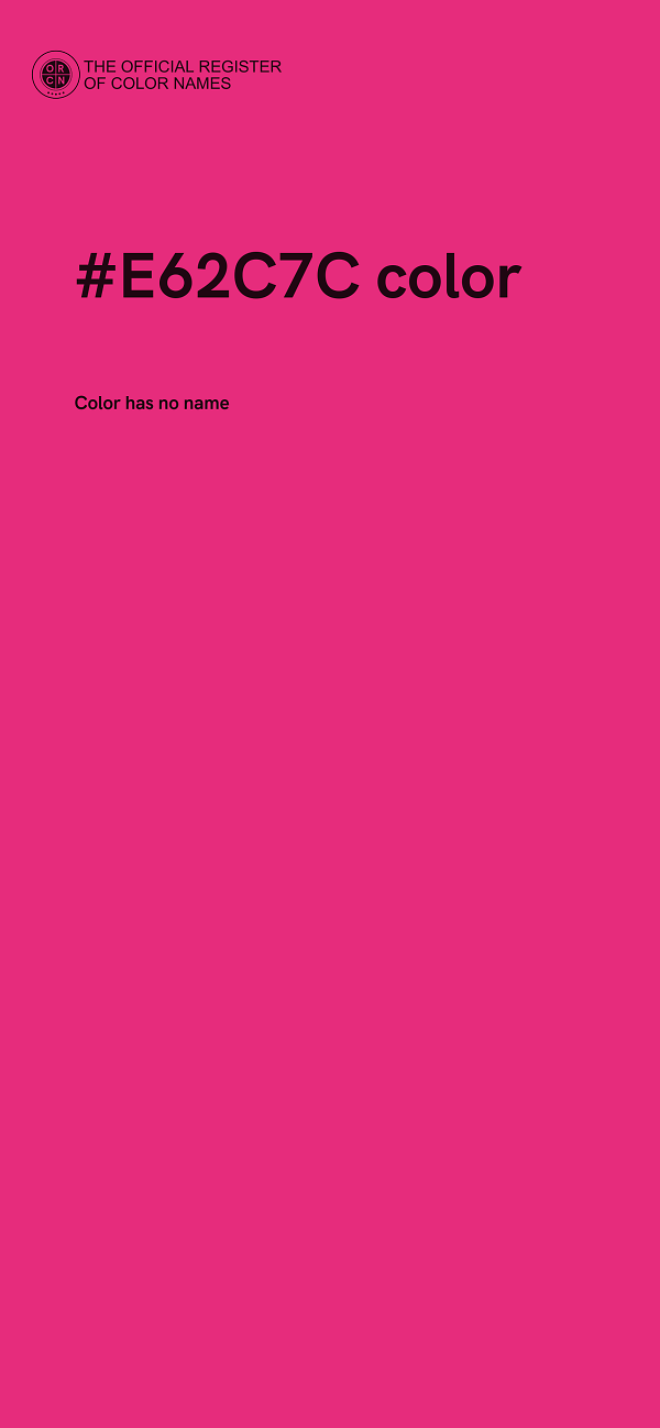 #E62C7C color image