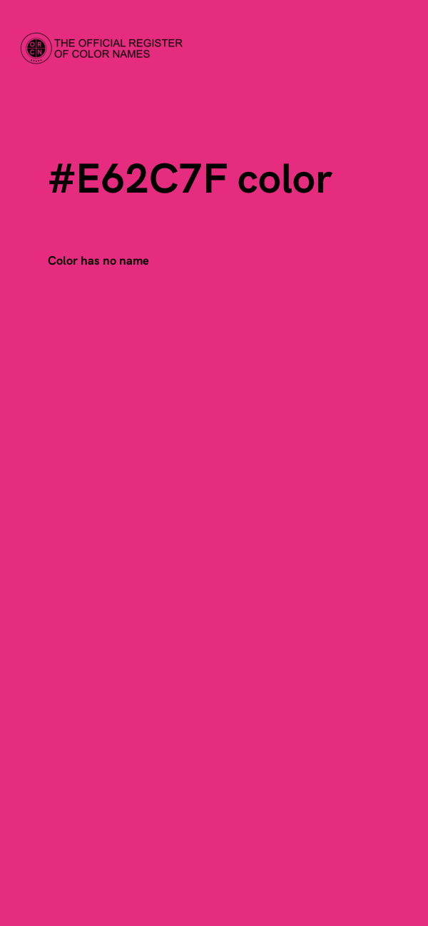 #E62C7F color image
