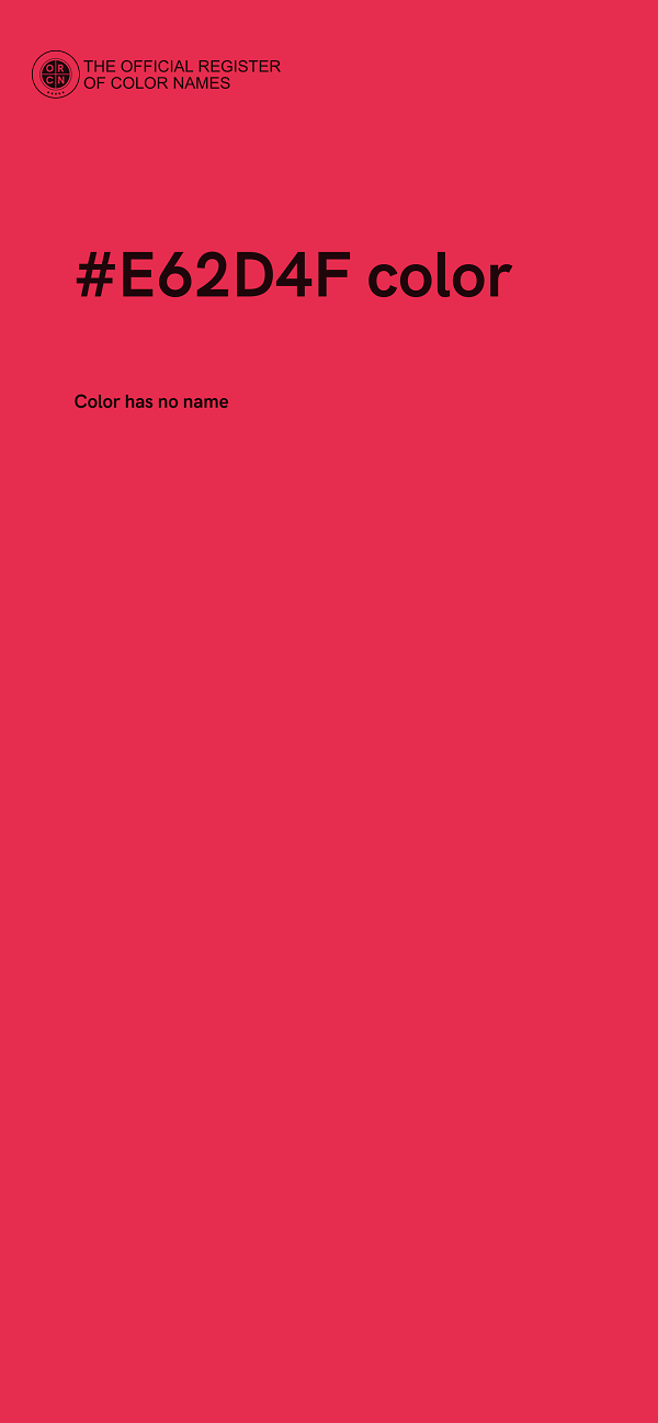 #E62D4F color image