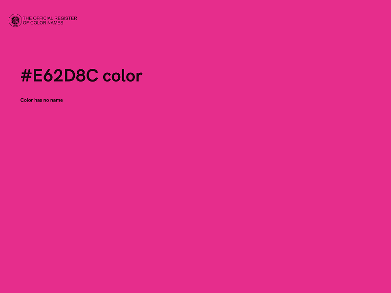 #E62D8C color image
