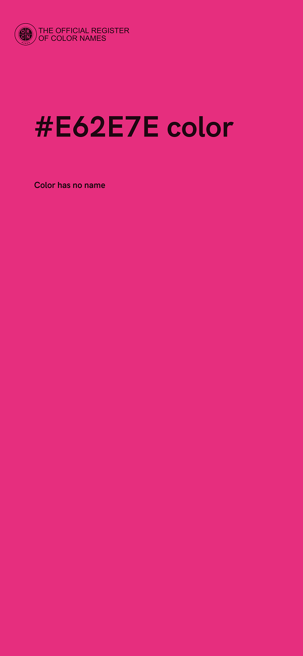 #E62E7E color image