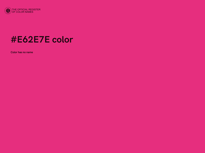 #E62E7E color image
