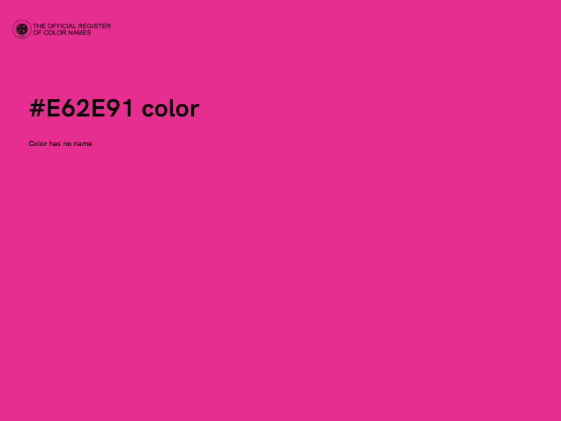 #E62E91 color image