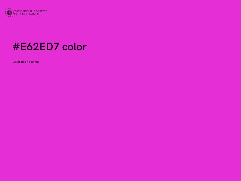 #E62ED7 color image