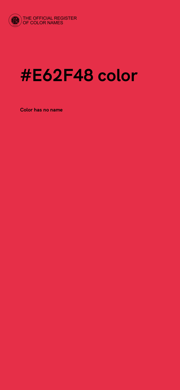 #E62F48 color image