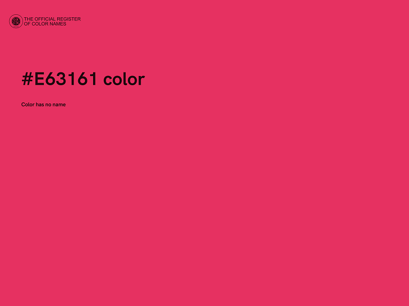 #E63161 color image
