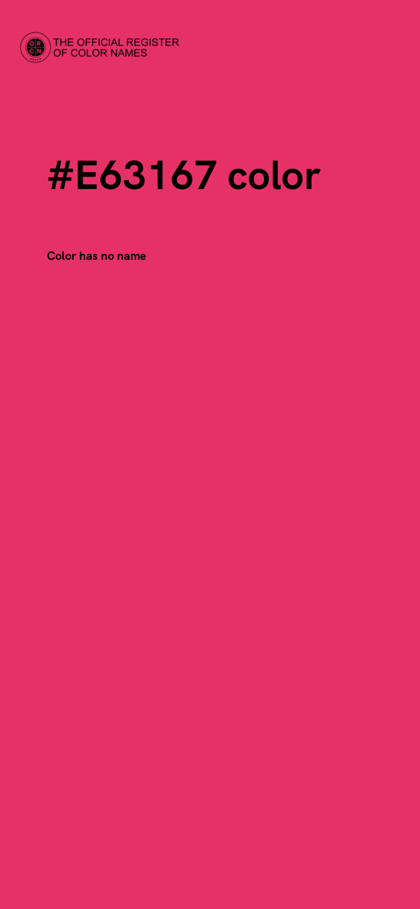 #E63167 color image