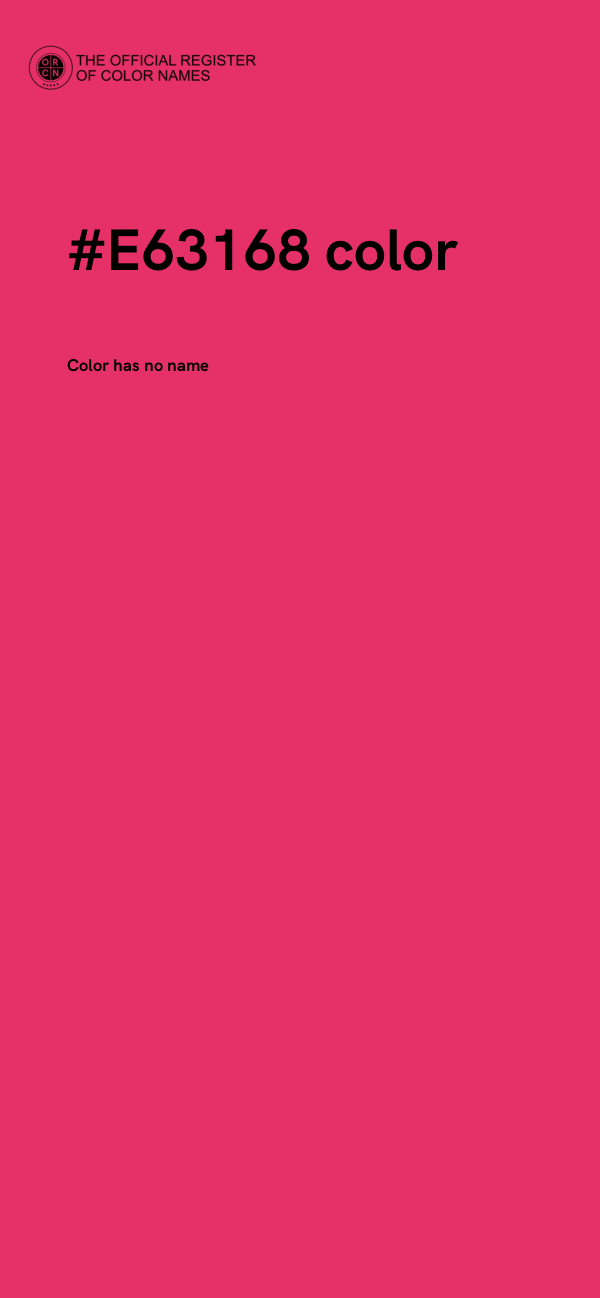 #E63168 color image
