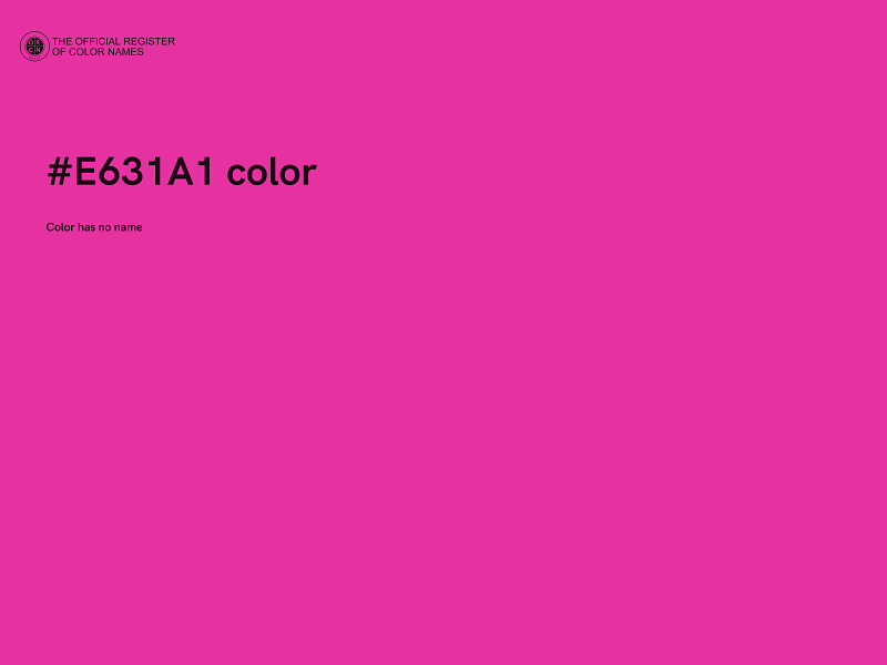 #E631A1 color image