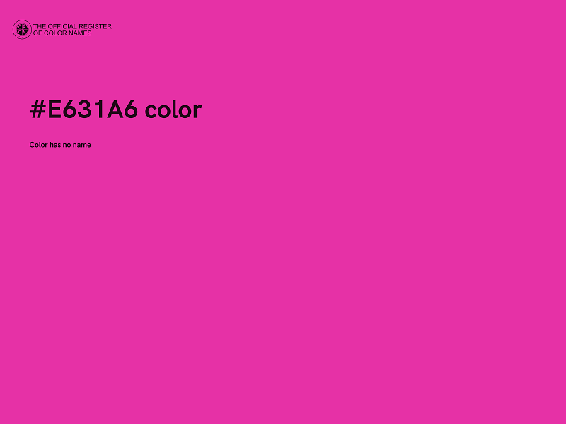 #E631A6 color image