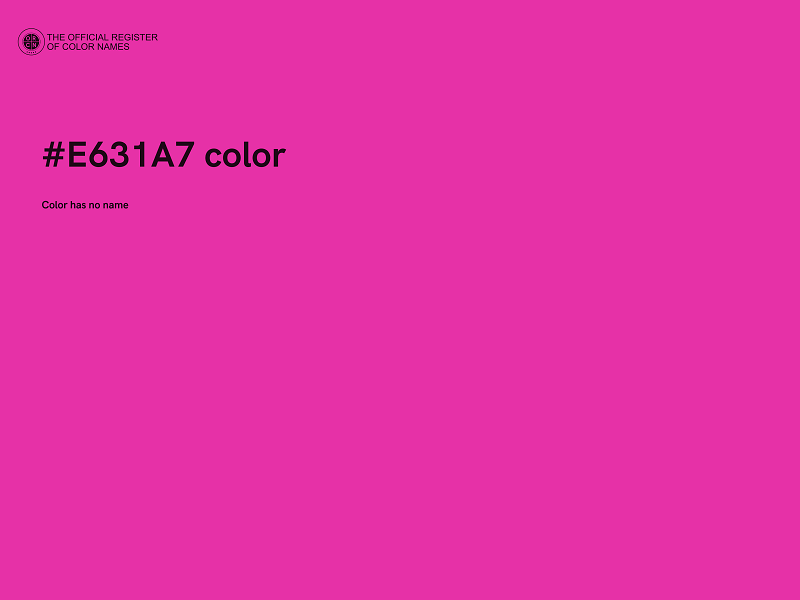 #E631A7 color image