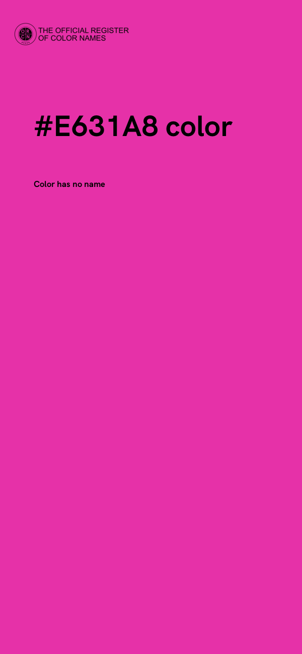 #E631A8 color image