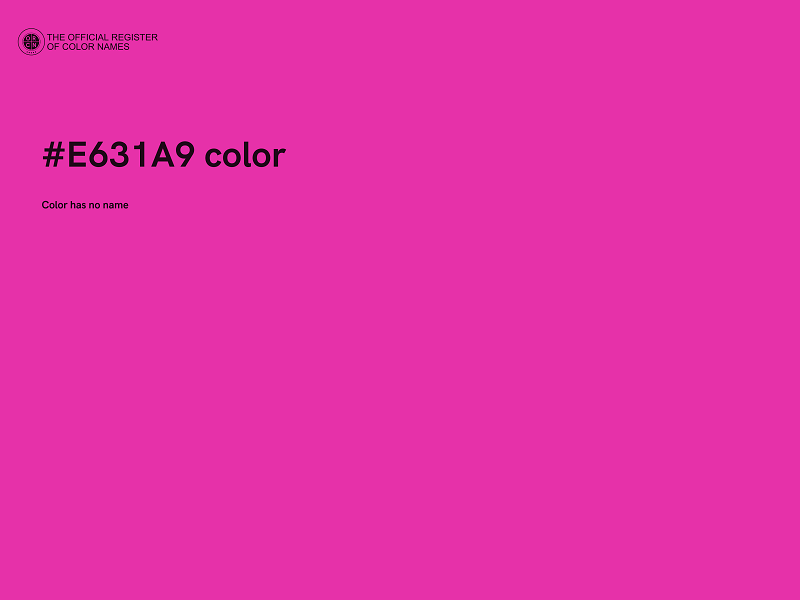 #E631A9 color image