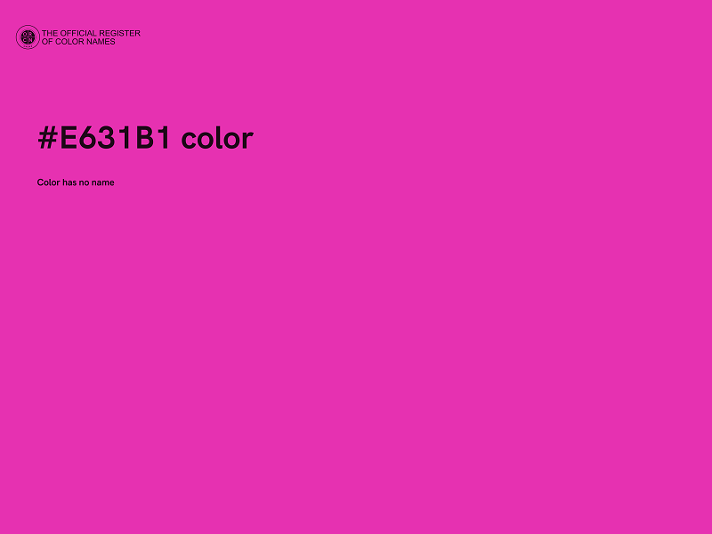 #E631B1 color image