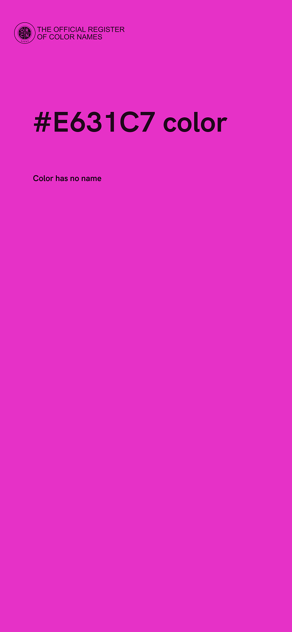 #E631C7 color image
