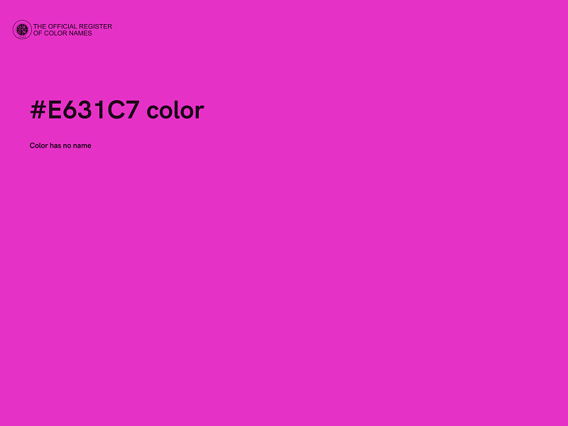 #E631C7 color image