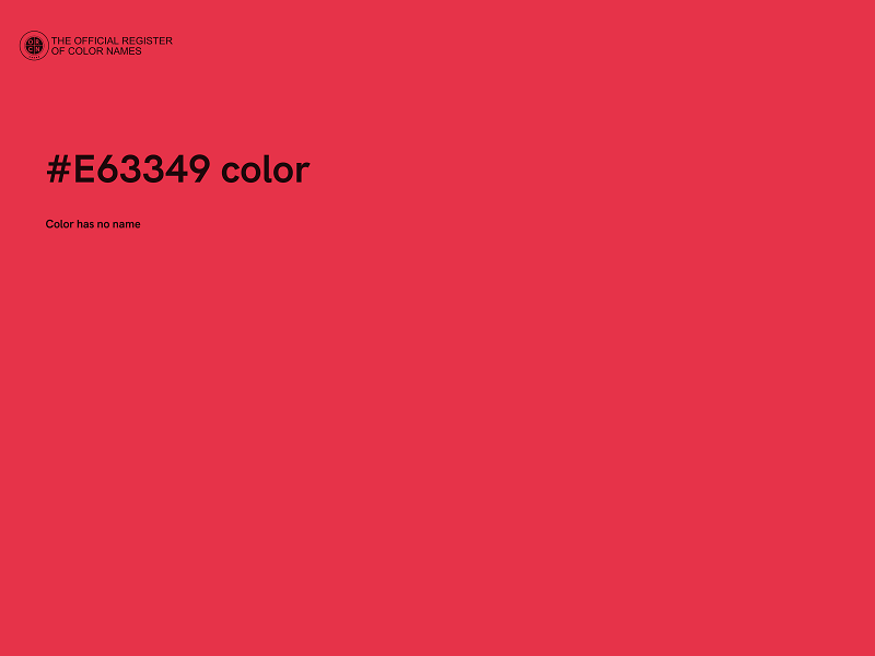 #E63349 color image